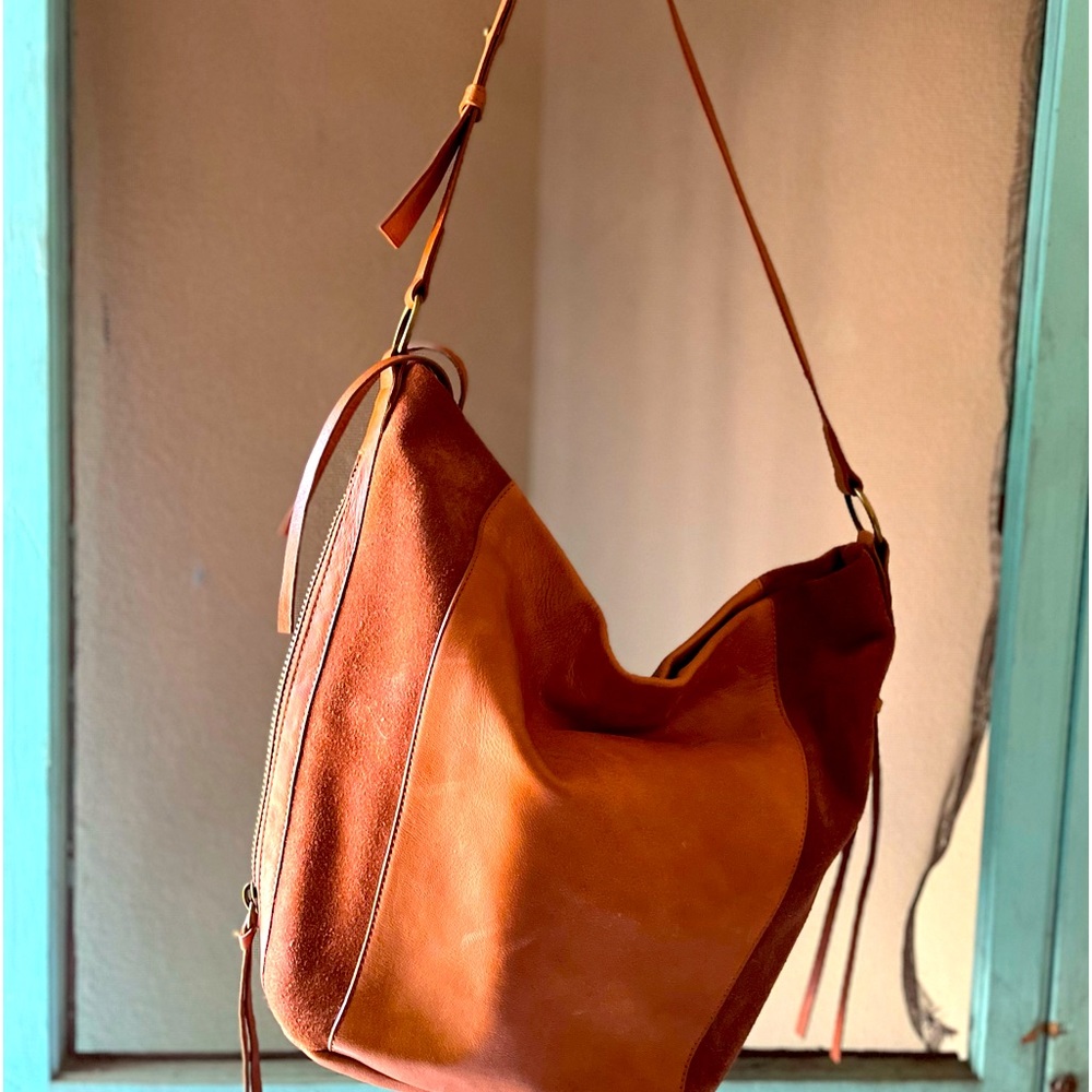 Lucky Brand Cognac Brown HOBO shoulder bag